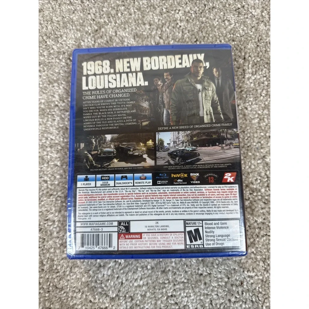 Mafia III - Standard Edition (Sony PlayStation‎ 4, 2016)